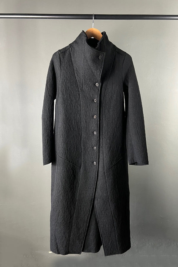 Transit Black Woollen Coat