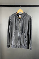 Crossley Washed Black Plimmerp Zip Hoody