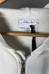 Crossley Plimmerp Zip Hoody in Ice