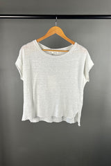 Crossley Sould White Linen TShirt