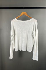 Crossley Sinal Linen Top in Ice