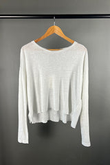Crossley Sinal Linen Top in Ice