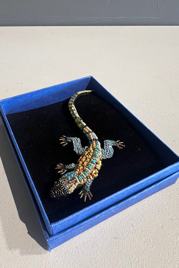 Trovelore Caiman Lizard Brooch