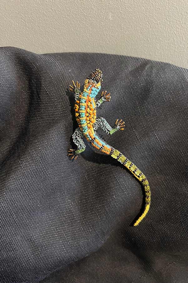 Trovelore Caiman Lizard Brooch