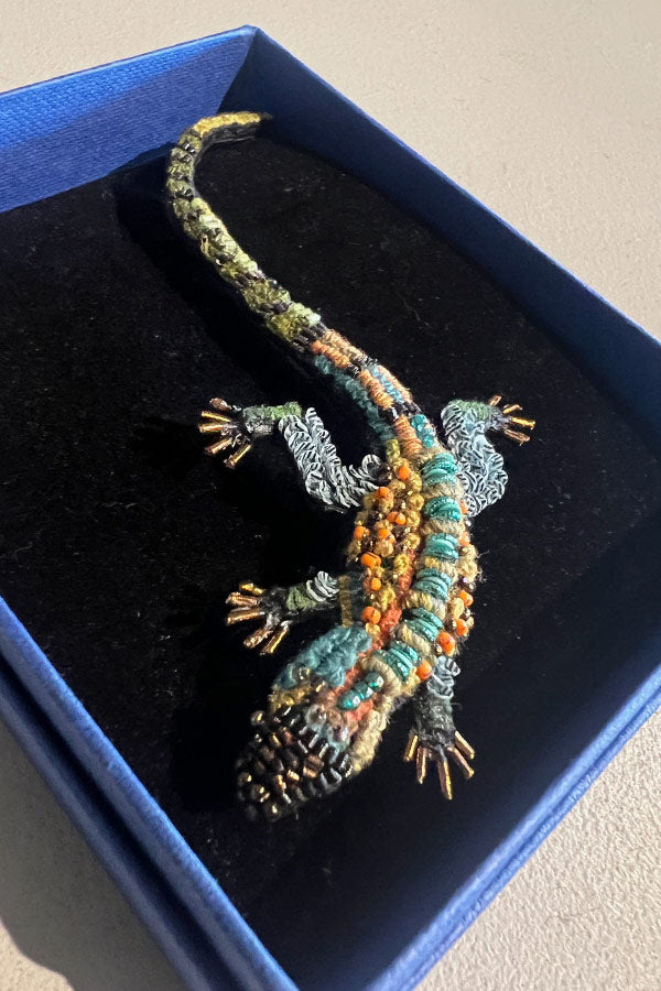 Trovelore Caiman Lizard Brooch