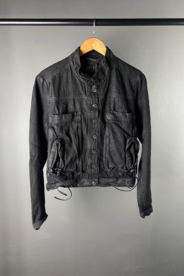 Rundholz DIP Black Denim Wax Coated Jacket