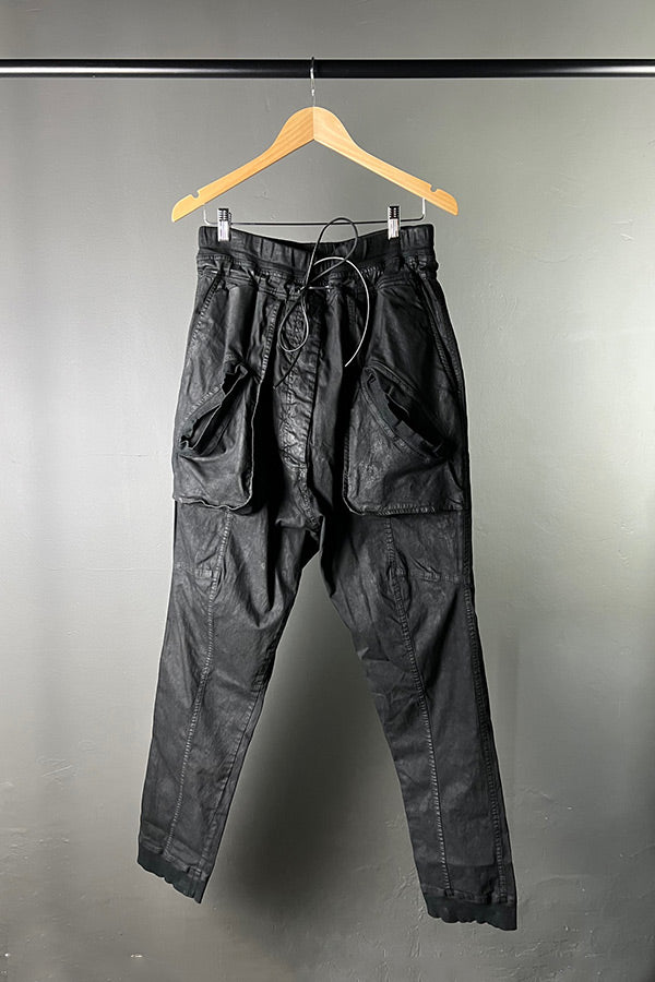 Rundholz DIP Black Denim Wax Coated Pants