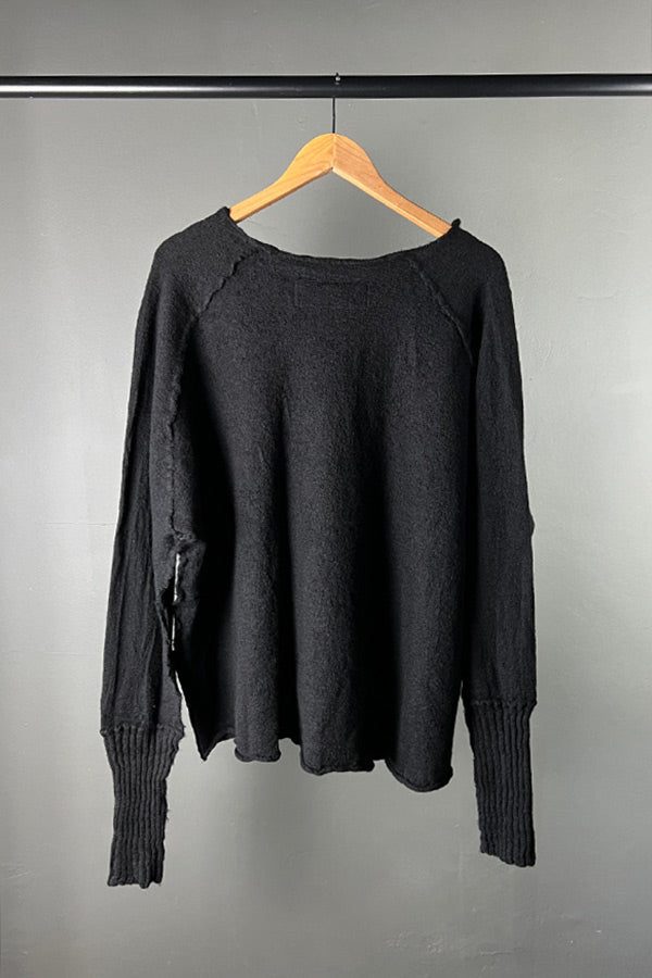 Rundholz DIP Black Boiled Wool Top