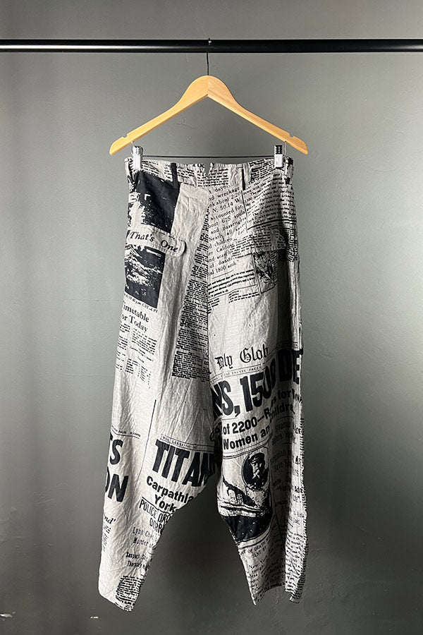 Rundholz DIP Newsprint Silk-Cotton Pants