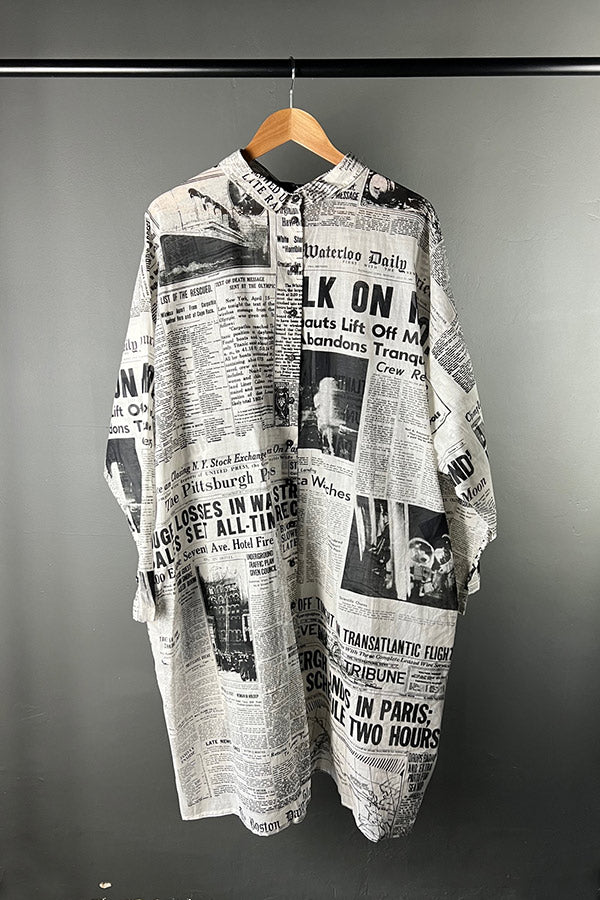 Rundholz DIP News Print Oversized Shirt