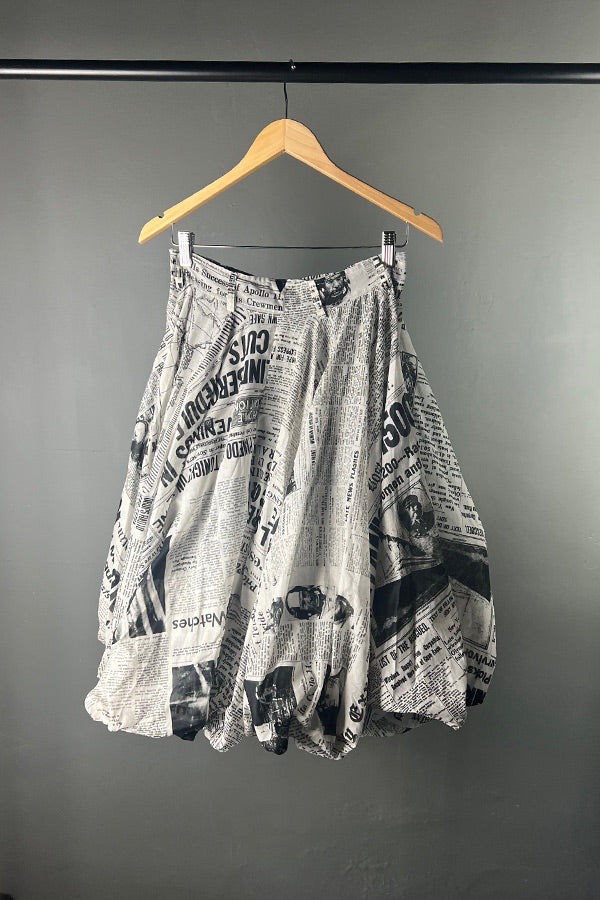 Rundholz DIP News Print Skirt