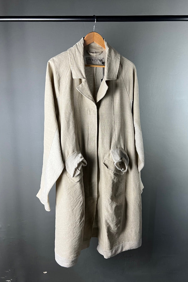 Rundholz DIP Linen-Wool Coat in Eraser