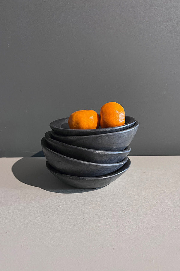 Small Charcoal Marble Dish