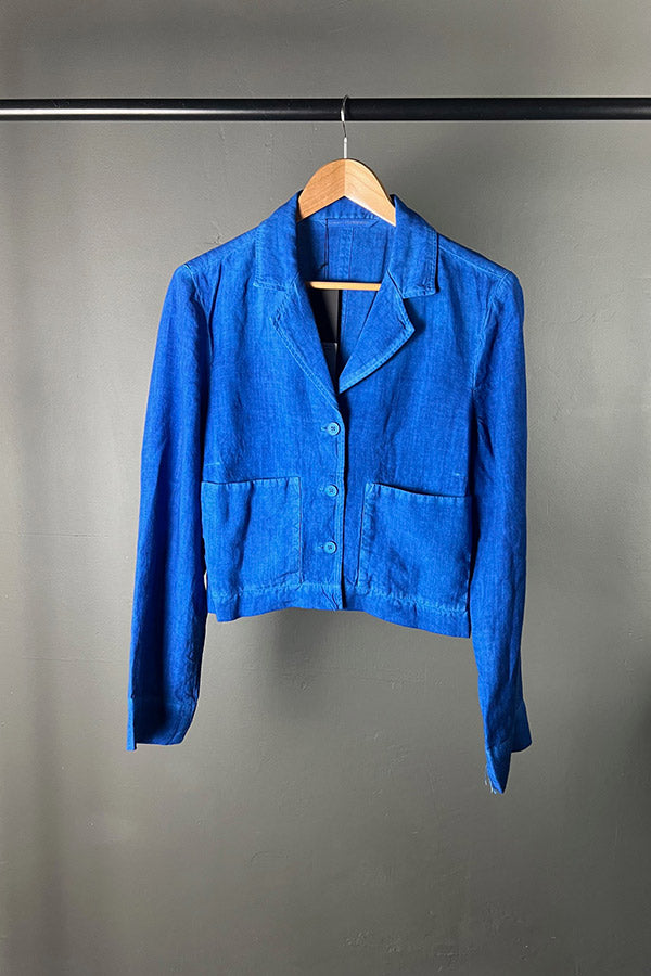 Elemente Clemente Sapphire Blue Madile Linen Jacket