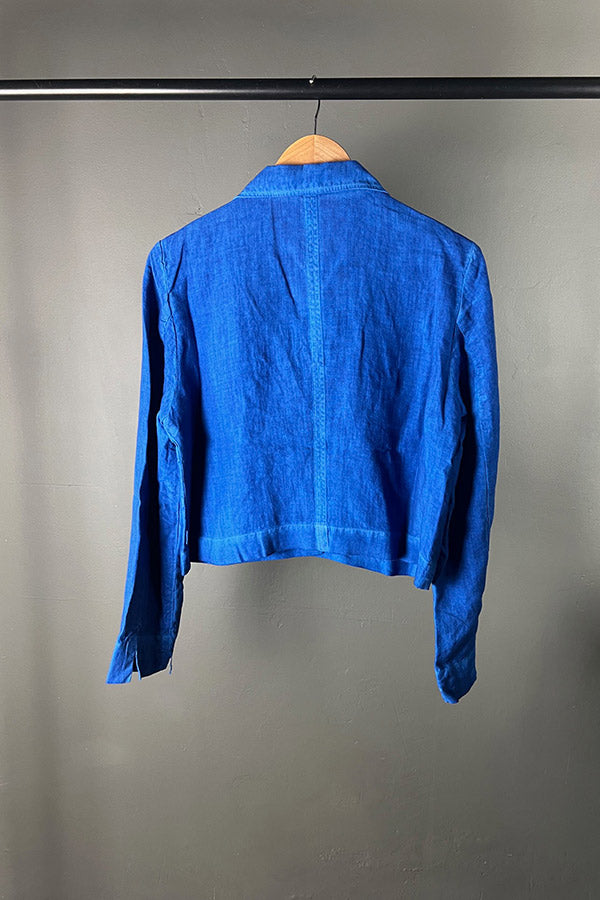 Elemente Clemente Sapphire Blue Madile Linen Jacket