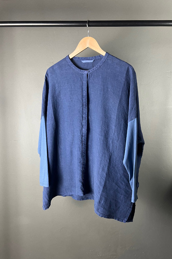 Elemente Clemente Indigo Braga Linen Top