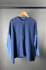 Elemente Clemente Indigo Braga Linen Top