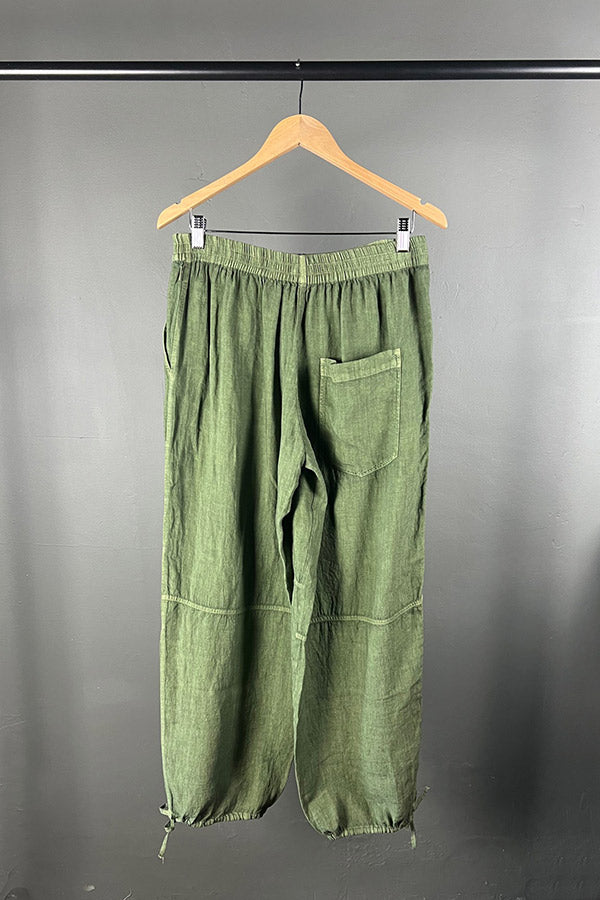 Elemente Clemente Burama Khaki Linen Pants