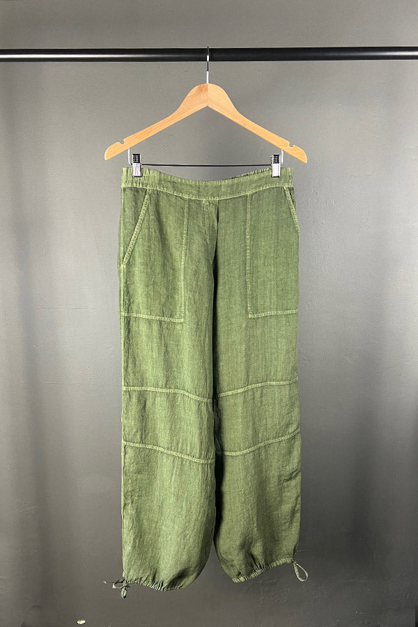 Elemente Clemente Burama Khaki Linen Pants