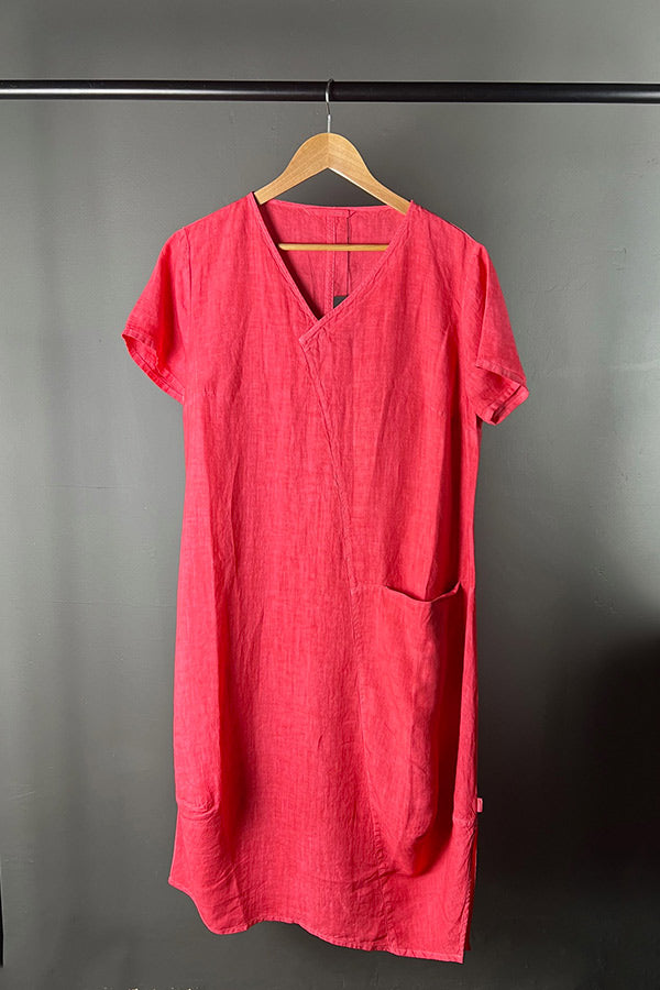 Elemente Clemente Coral Linen Dress