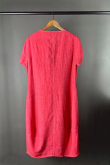 Elemente Clemente Coral Linen Dress