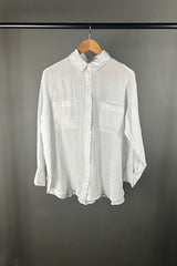 Elemente Clemente White Linen Kabo Shirt