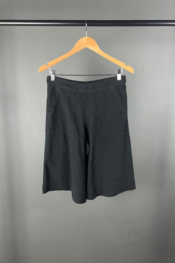 Elemente Clemente Black Linen Tamal Shorts
