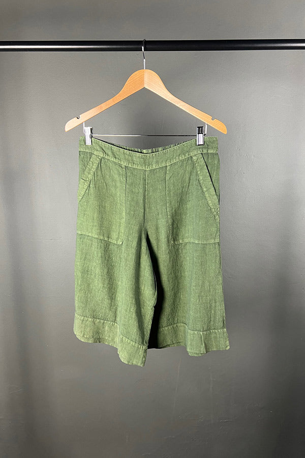 Elemente Clemente Khaki Linen Tamal Shorts