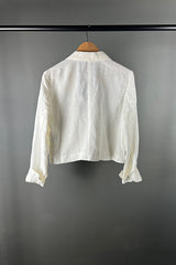 Elemente Clemente Cropped White Madile Jacket