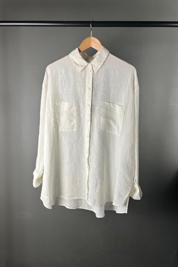 Elemente Clemente Kabo White Linen shirt