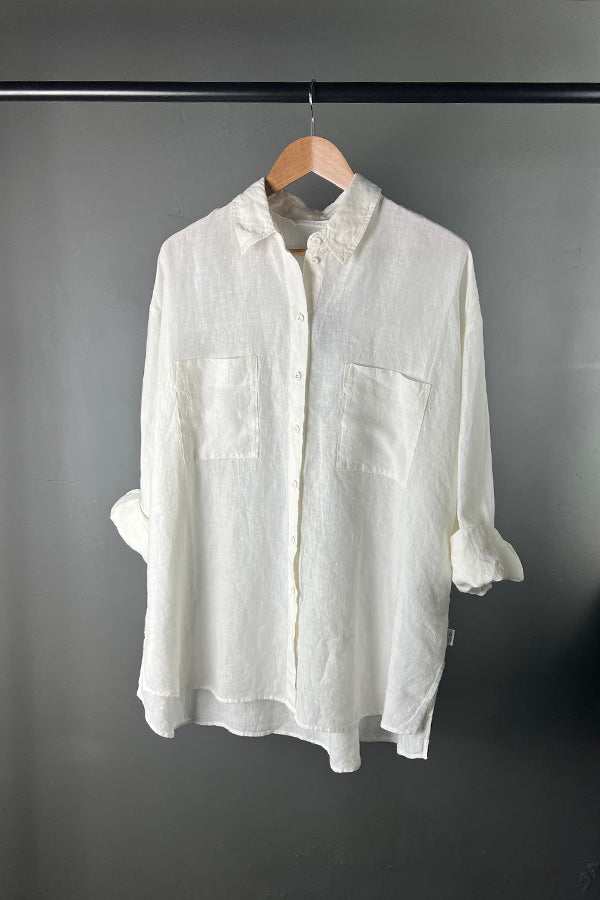 Elemente Clemente Kabo White Linen shirt