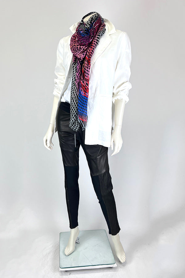 Elemente Clemente White Ambato Linen Blazer