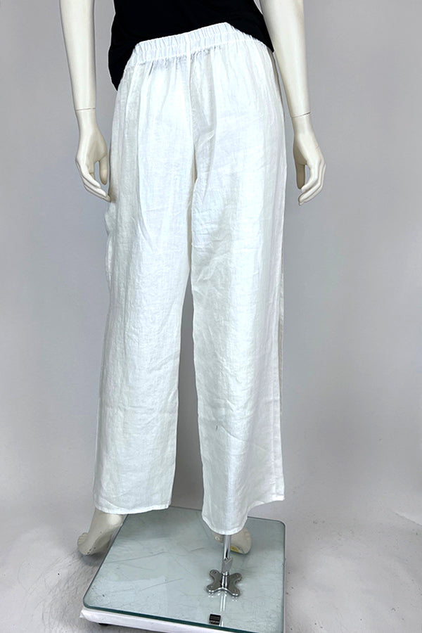 Elemente Clemente White Lubao Linen Pant