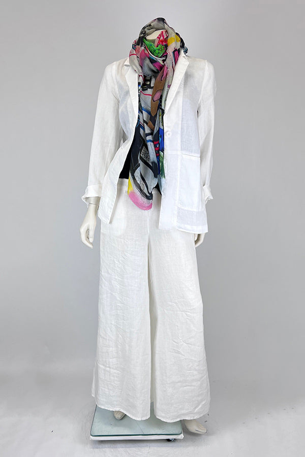 Elemente Clemente White Maki Linen Pant