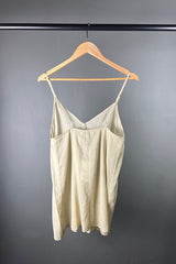 Estilo Emporio Cotton Slip Singlet in Natural