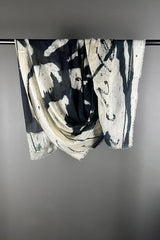 Gougenheim Black Ink Silk Modal Scarf