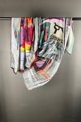 Gougenheim A Fluro Mess Silk Modal Scarf