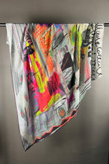 Gougenheim A Fluro Mess Silk Modal Scarf