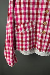Hannoh Wessel Juliana Pink Check Jacket