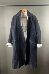 Hannoh Wessel Mabel Navy Pinstripe Coat