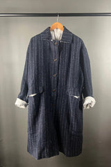 Hannoh Wessel Mabel Navy Pinstripe Coat