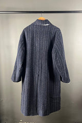 Hannoh Wessel Mabel Navy Pinstripe Coat