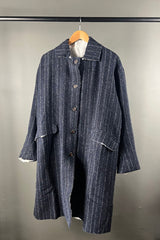 Hannoh Wessel Mabel Navy Pinstripe Coat