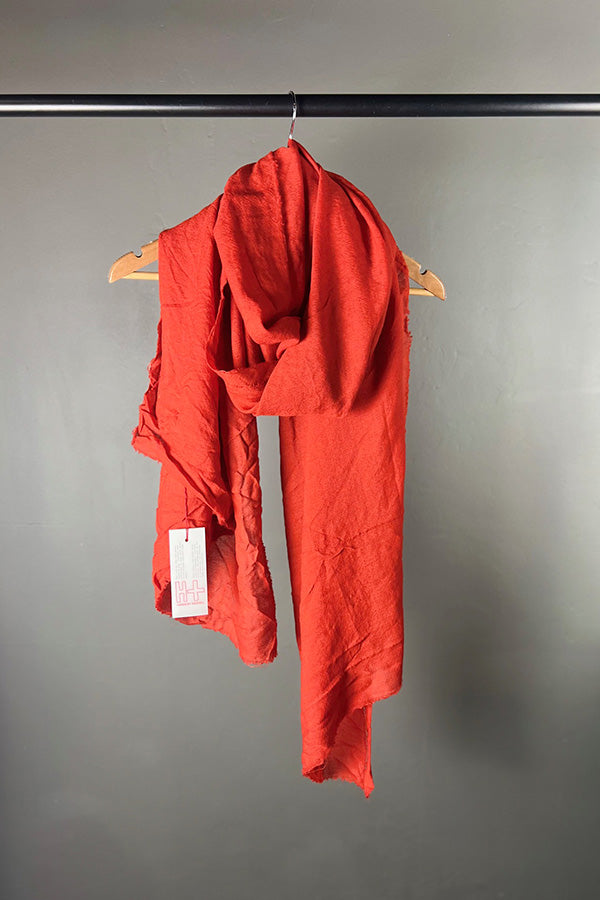 Hannoh Wessel Cashmere Sophie Scarf in Vermillion