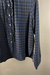 Hannoh Wessel Suzette Black Navy Check Shirt
