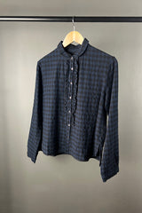 Hannoh Wessel Suzette Black Navy Check Shirt