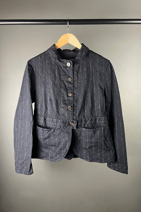 Hannoh Wessel Veveh Pinstripe Jacket in Notte