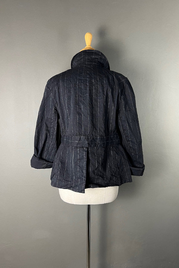 Hannoh Wessel Veveh Pinstripe Jacket in Notte