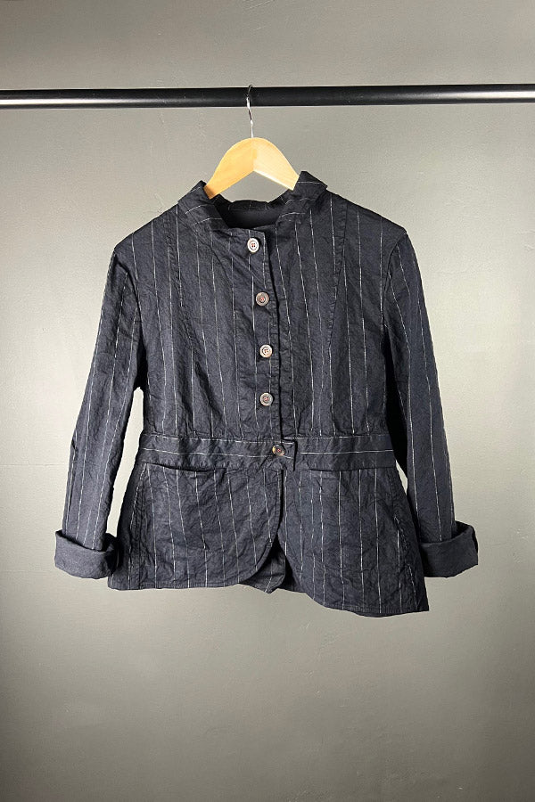 Hannoh Wessel Veveh Pinstripe Jacket in Notte