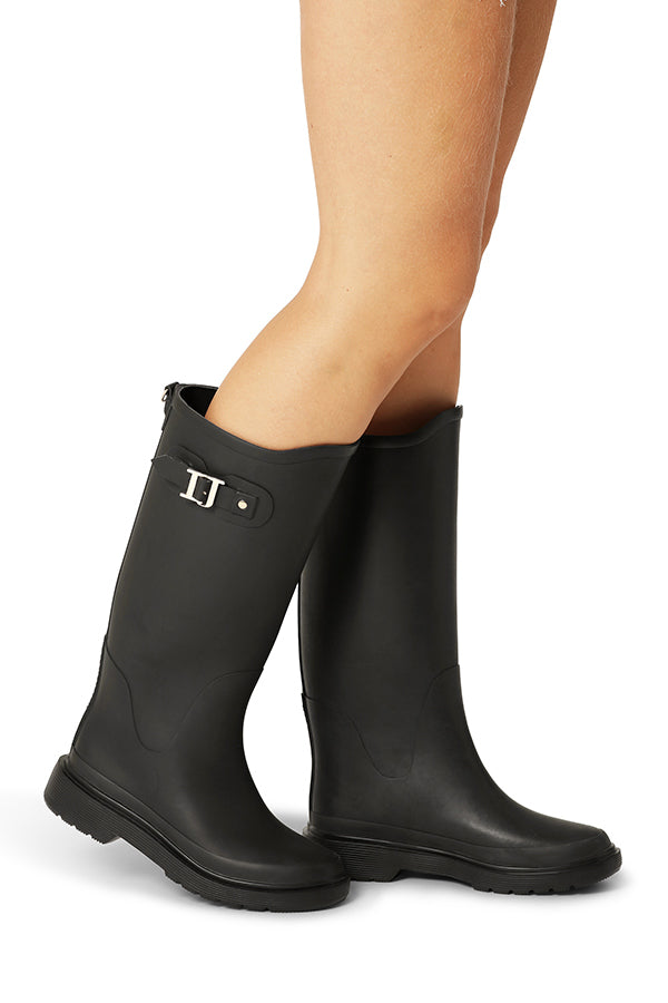 Ilse Jacobsen Black Neo Gumboots